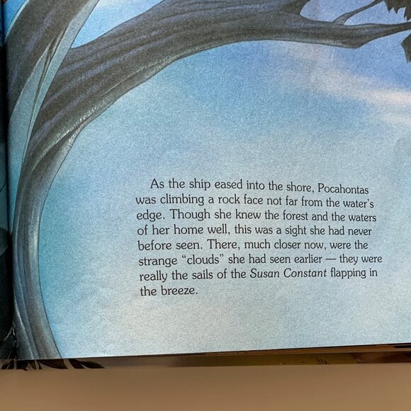 Pocahontas (1995, Hardcover, 1st Edition/Print) Vintage Walt Disney Picture Book - Picture 6 of 16